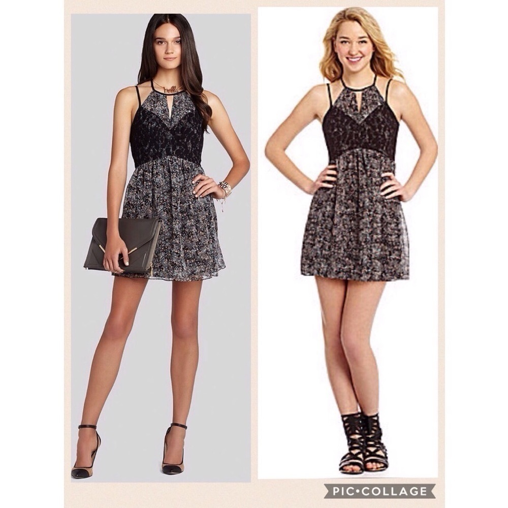 💕BCBGENERATION💕 Short Print Dress with Lace Trim 8